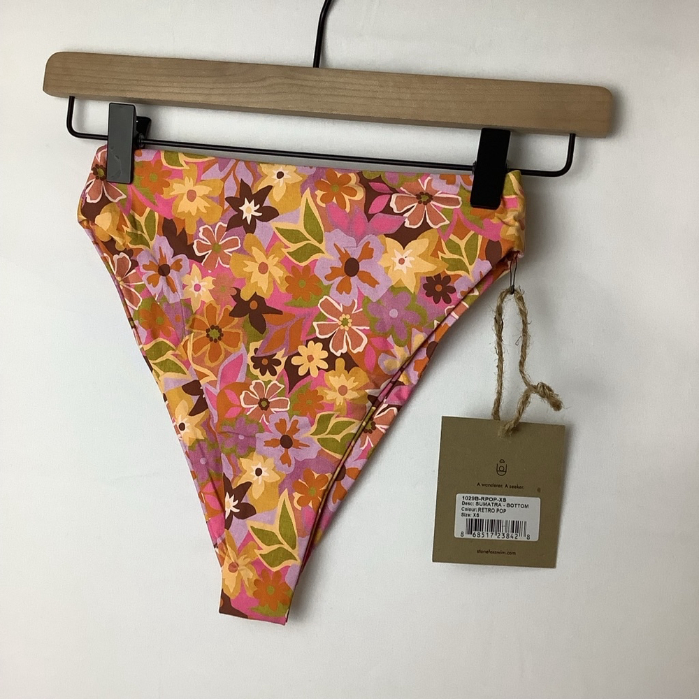 NWT Stone Fox Swim Sumatra Bottom XS Multi-color retro pop​